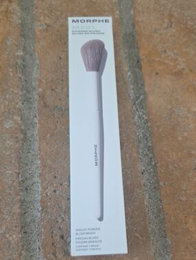 Morphe Angled Powder Blush Brush - Pale Pink Handle